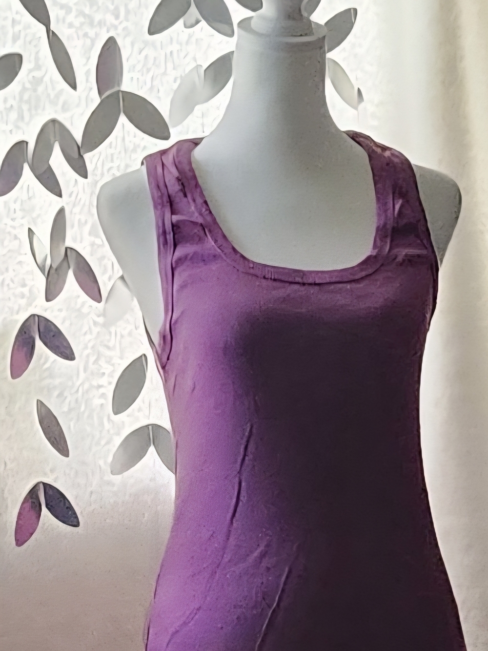 Sleeveless Purple Tank Top - Unbranded